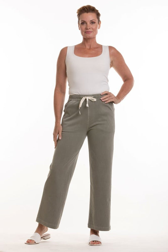 Evidencee Womens Olive Tencil Pants