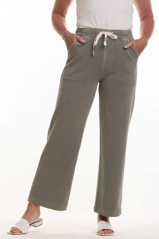 Evidencee Womens Olive Tencil Pants