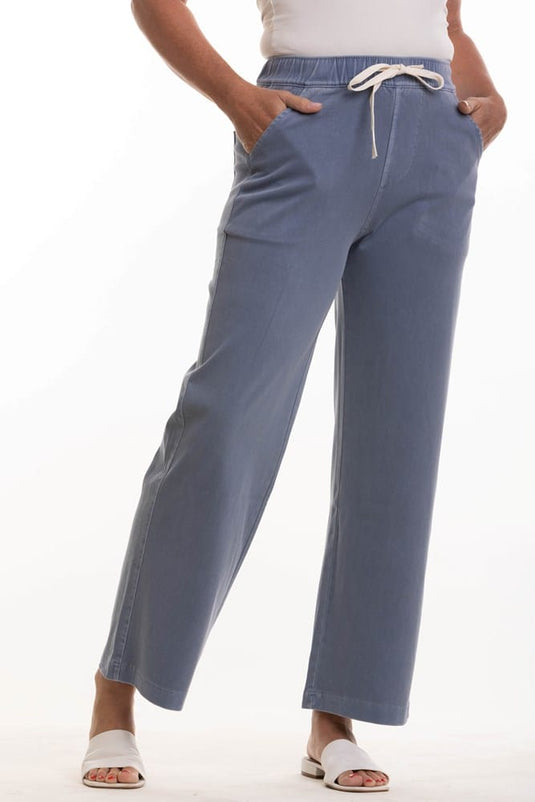 Evidencee Womens Blue Tencil Pants