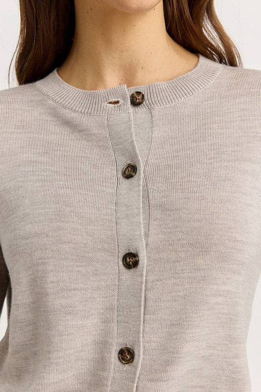 Toorallie Womens Fine Knit Cardigan