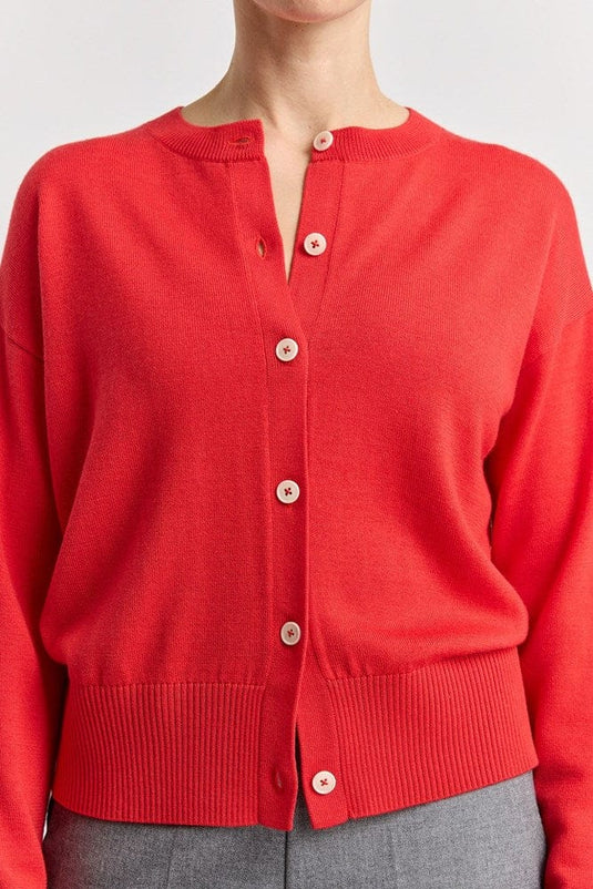 Toorallie Womens Fine Knit Cardigan