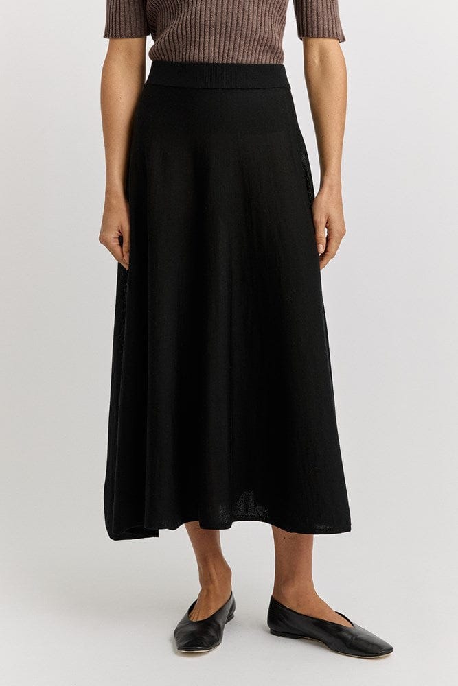 Load image into Gallery viewer, Toorallie Womens A-Line Knit Midi Skirt
