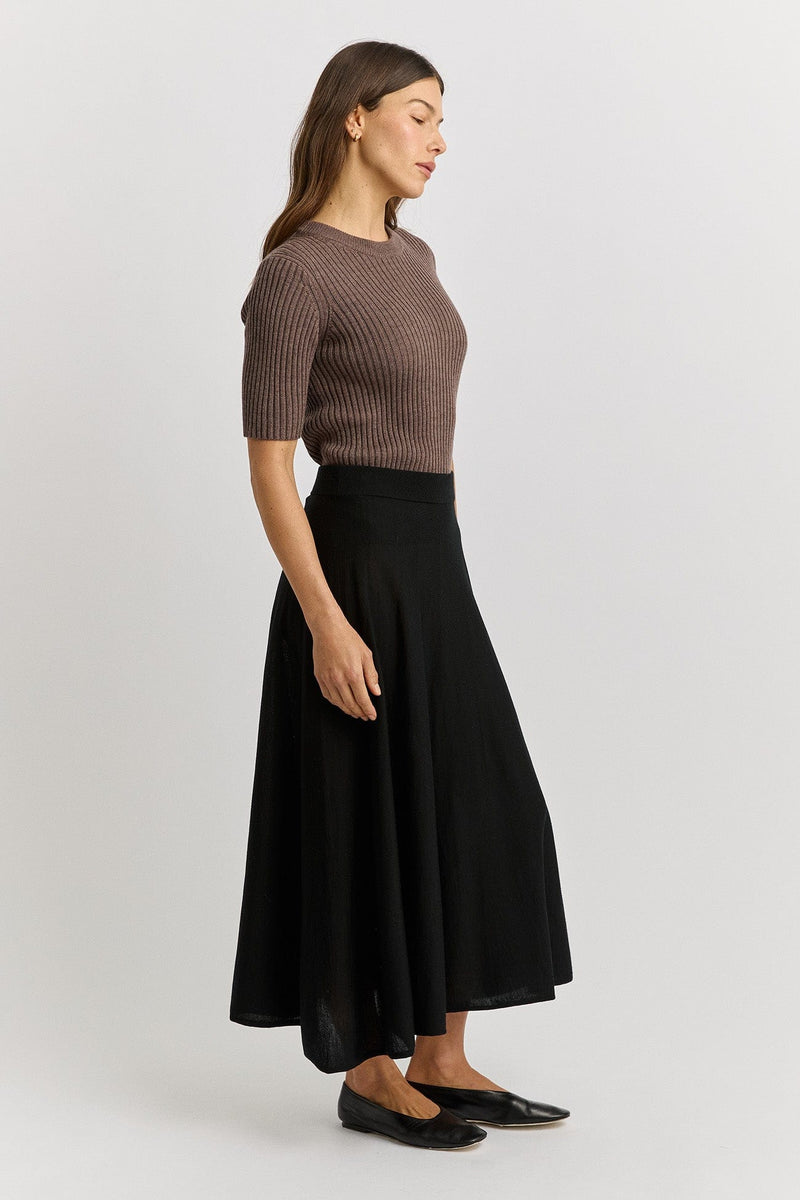 Load image into Gallery viewer, Toorallie Womens A-Line Knit Midi Skirt
