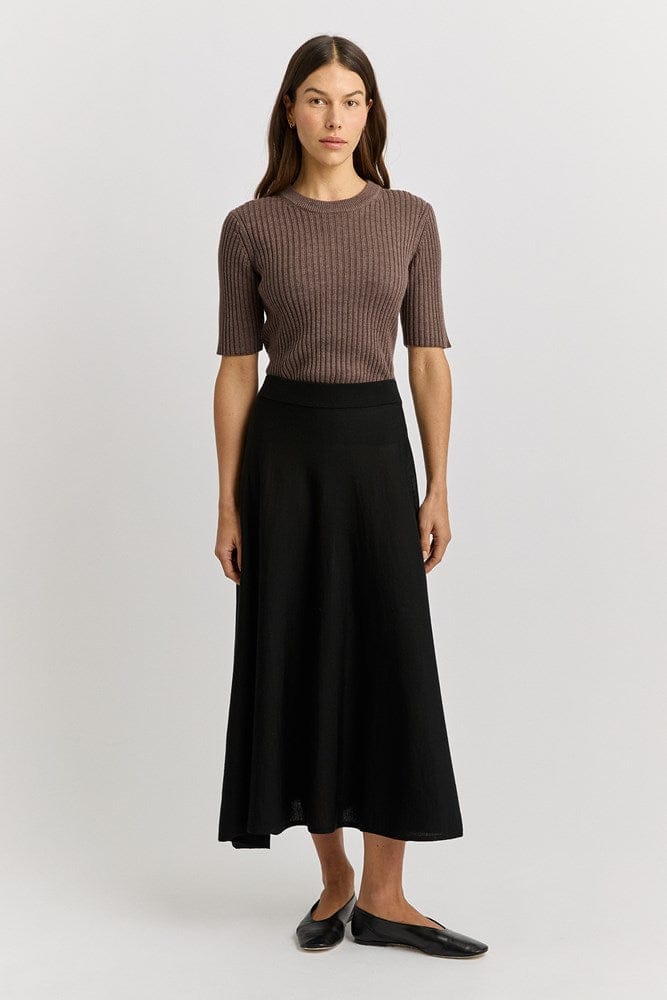 Load image into Gallery viewer, Toorallie Womens A-Line Knit Midi Skirt

