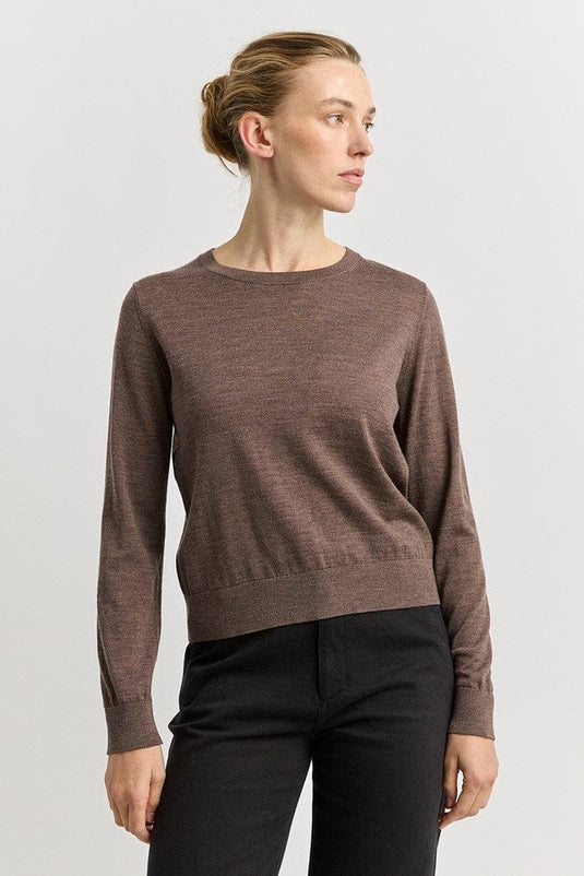 Toorallie Womens Extra Fine Knit Crew