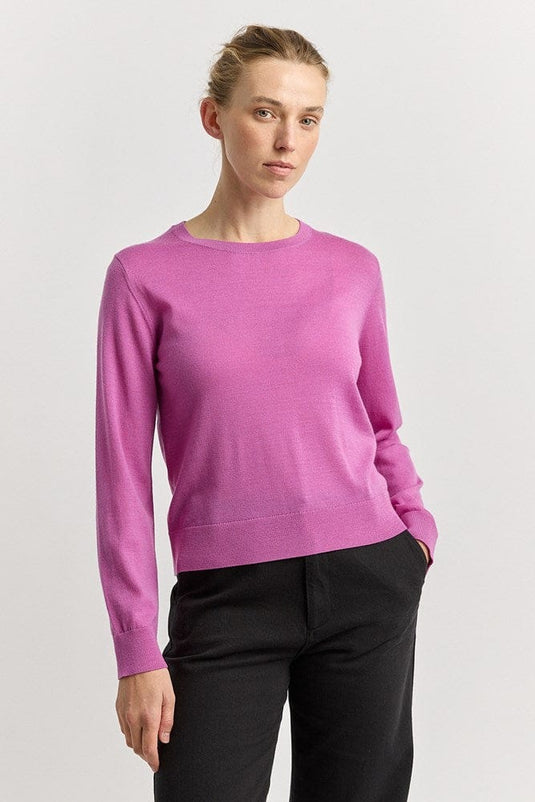Toorallie Womens Extra Fine Knit Crew