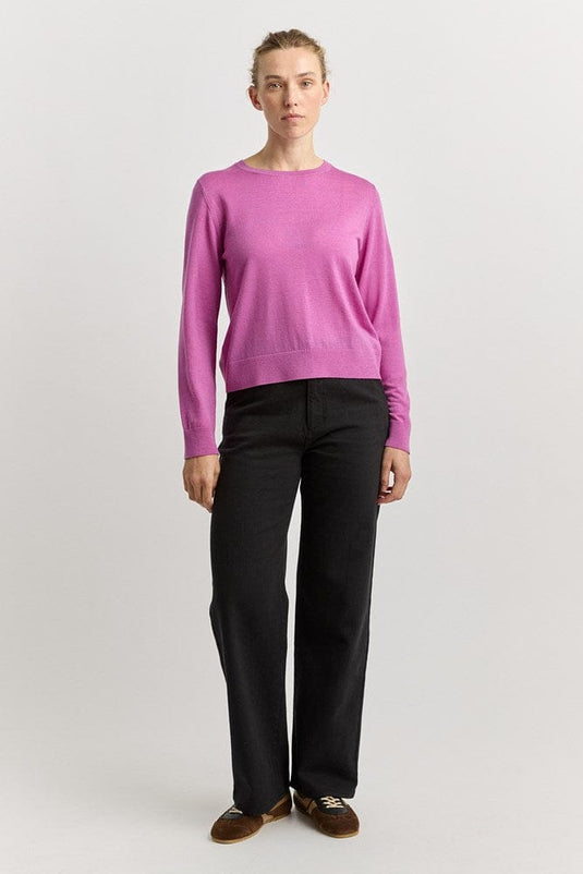 Toorallie Womens Extra Fine Knit Crew