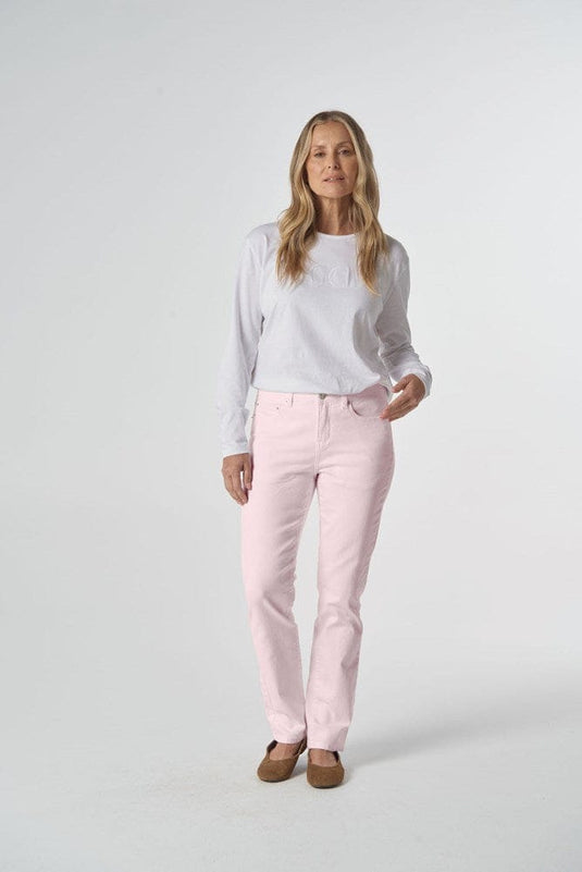 Goondiwindi Cotton Womens 5 Pocket Jean - Pale Pink