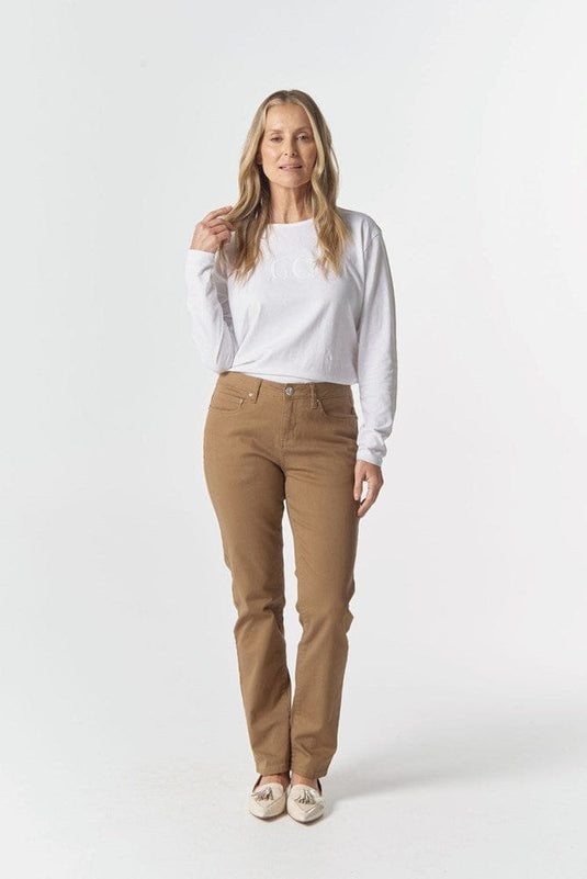 Goondiwindi Cotton Womens 5 Pocket Jean - Tobacco