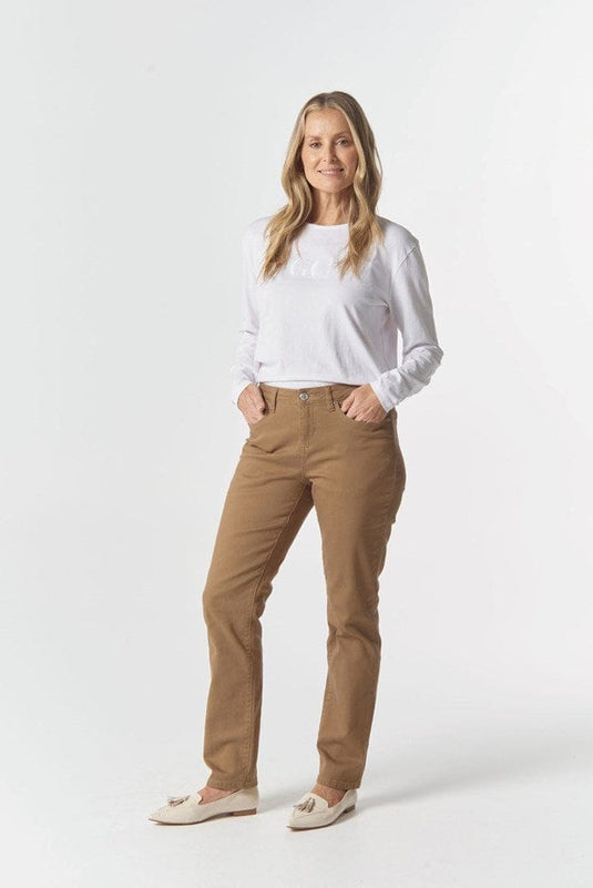 Goondiwindi Cotton Womens 5 Pocket Jean - Tobacco