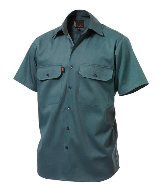 King Gee Short Sleeve Open Front Drill Shirt