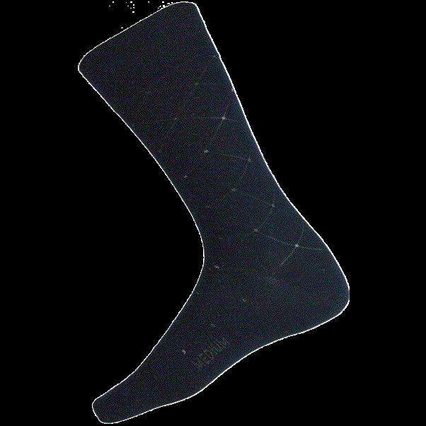 Load image into Gallery viewer, Humphrey Law Mens 85% Mercerised Cotton Net Diamond Patterned Health Sock
