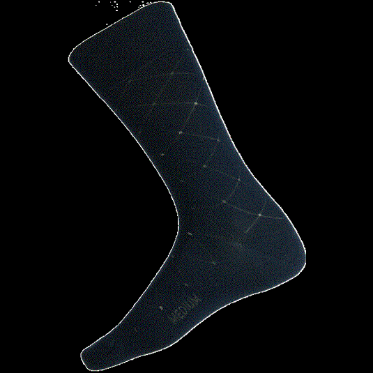 Humphrey Law Mens 85% Mercerised Cotton Net Diamond Patterned Health Sock