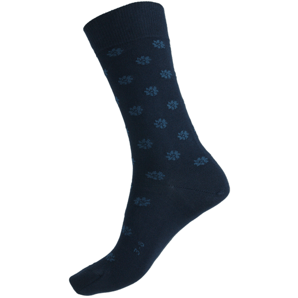 Load image into Gallery viewer, Humphrey Law Womens Mercerised Cotton Patterned Health Sock - Daisy
