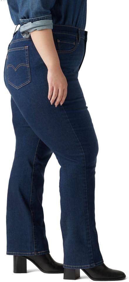 Load image into Gallery viewer, Levis Womens 724 High-Rise Slim Straight Jeans (Plus Size)
