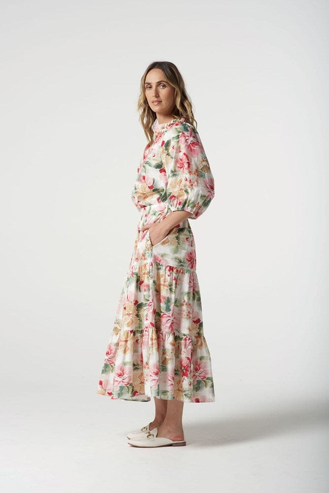 Load image into Gallery viewer, Goondiwindi Cotton Womens Floral Tiered Skirt
