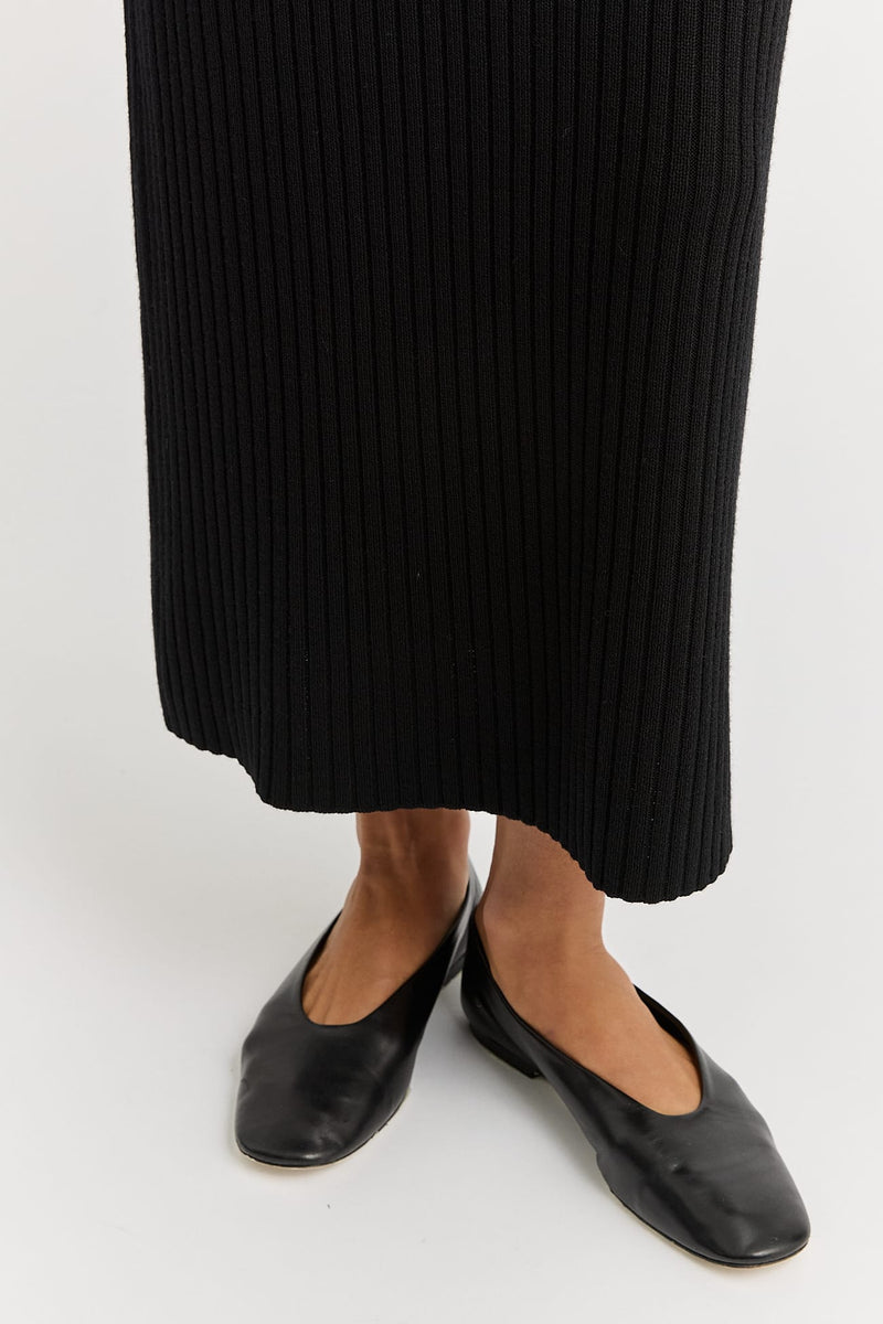 Load image into Gallery viewer, Toorallie Womens Rib Knit Skirt - Black
