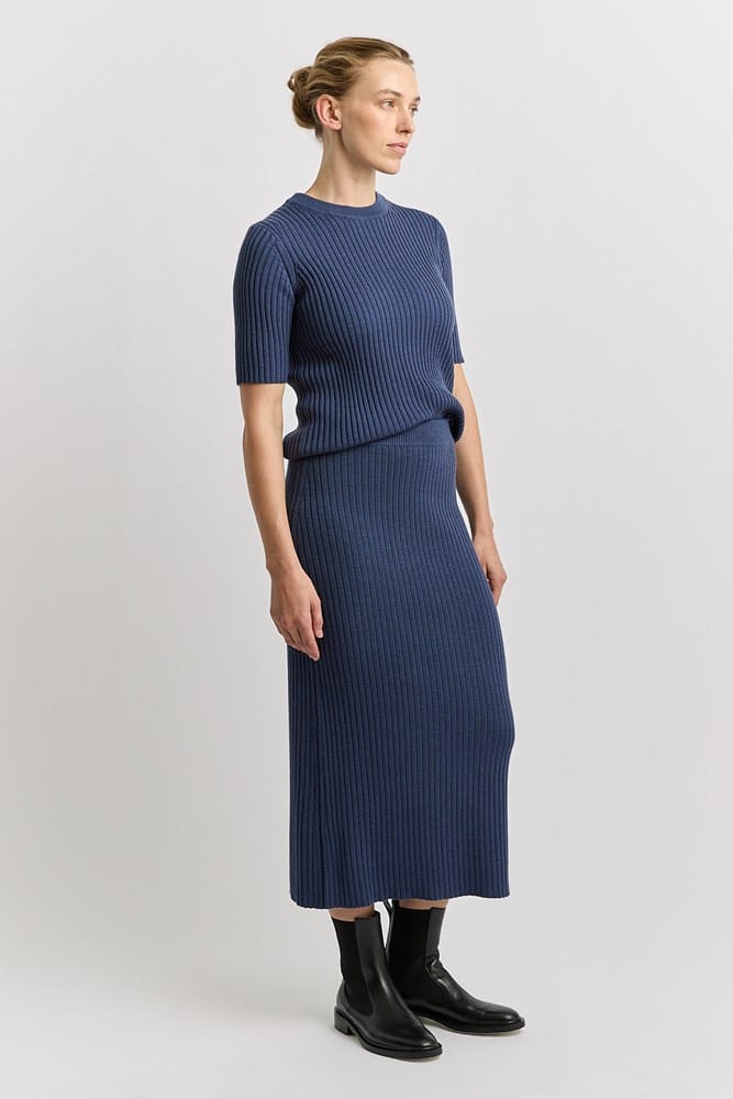 Load image into Gallery viewer, Toorallie Womens Rib Knit Skirt - Galaxy
