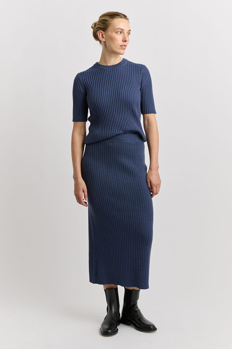 Load image into Gallery viewer, Toorallie Womens Rib Knit Skirt - Galaxy
