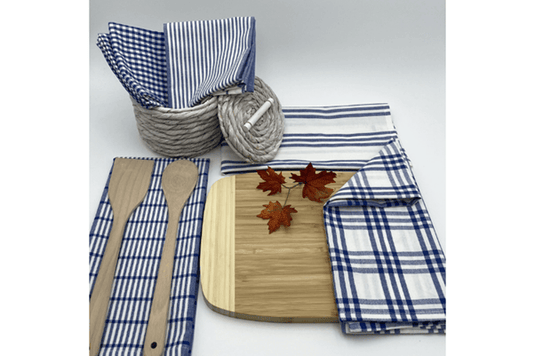Rans Milan Tea Towel Pack of 5 - Blue