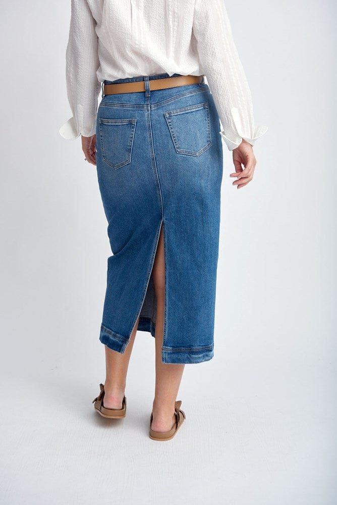 Load image into Gallery viewer, Goondiwindi Cotton Womens Denim Maxi Skirt
