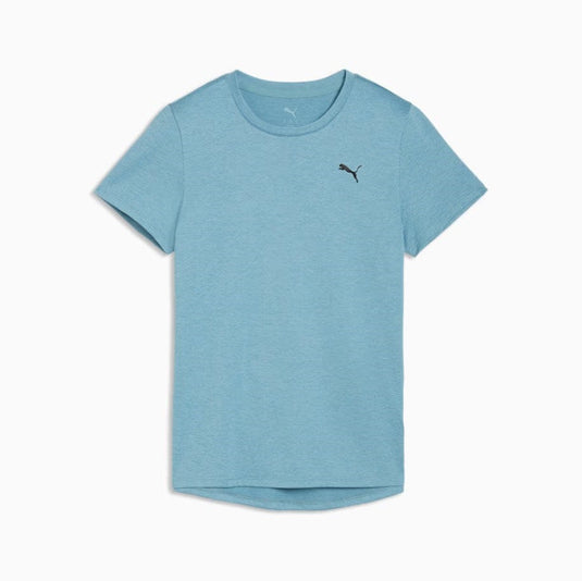 Puma Womens Train All Day Essentials Heather Tee - Baltic Sea Blue