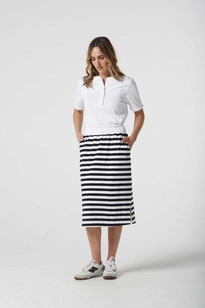 Load image into Gallery viewer, Goondiwindi Cotton Womens Knit Striped Skirt
