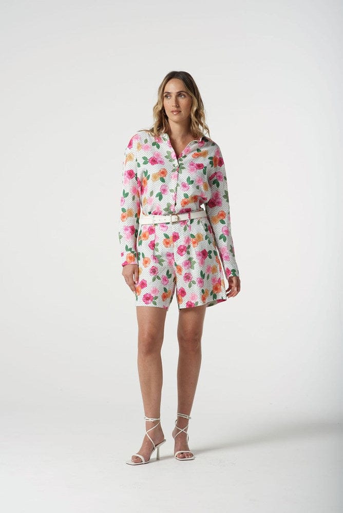 Load image into Gallery viewer, Goondiwindi Cotton Womens Printed Floral Stitches Shorts
