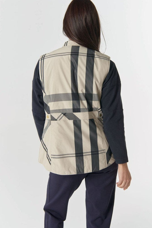 Goondiwindi Cotton Quilted Vest - Birch Check