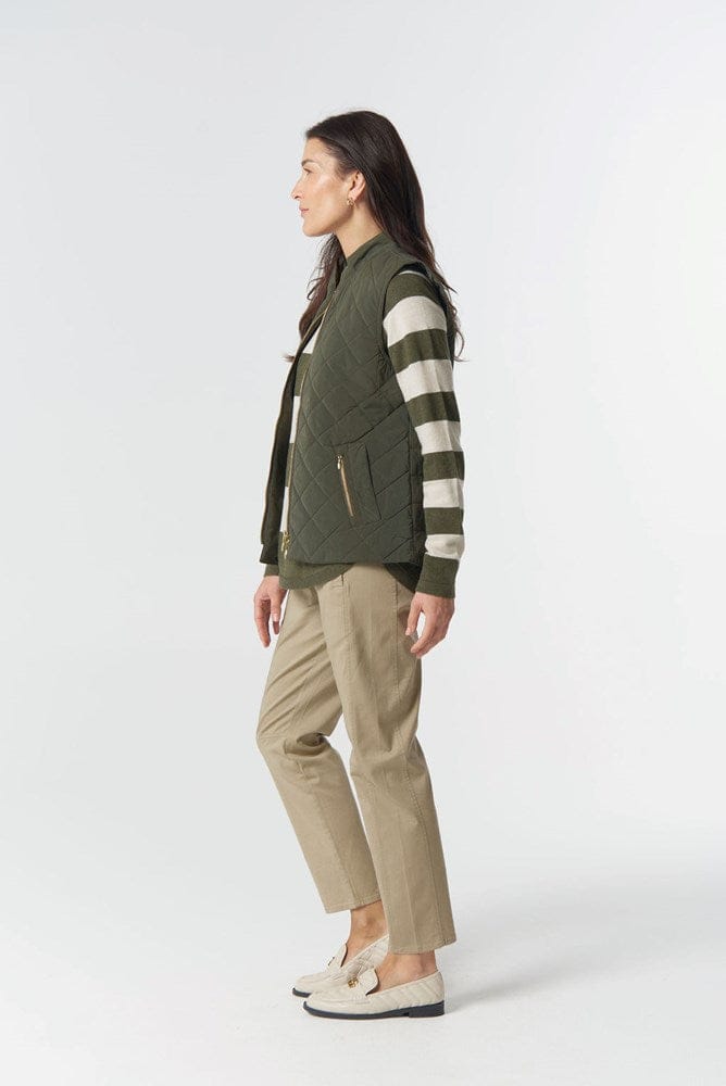 Load image into Gallery viewer, Goondiwindi Cotton Heritage Quilted Vest - Khaki
