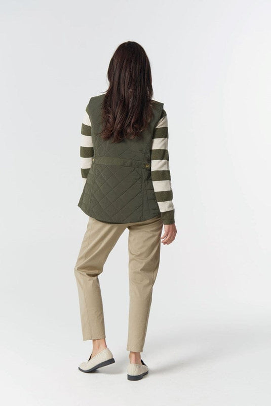 Goondiwindi Cotton Heritage Quilted Vest - Khaki