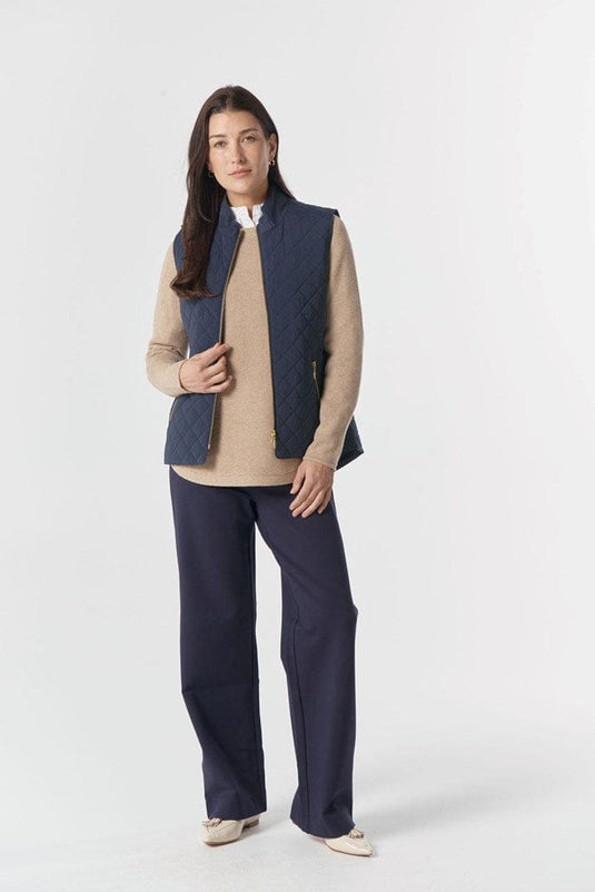 Goondiwindi Cotton Heritage Quilted Vest - Navy