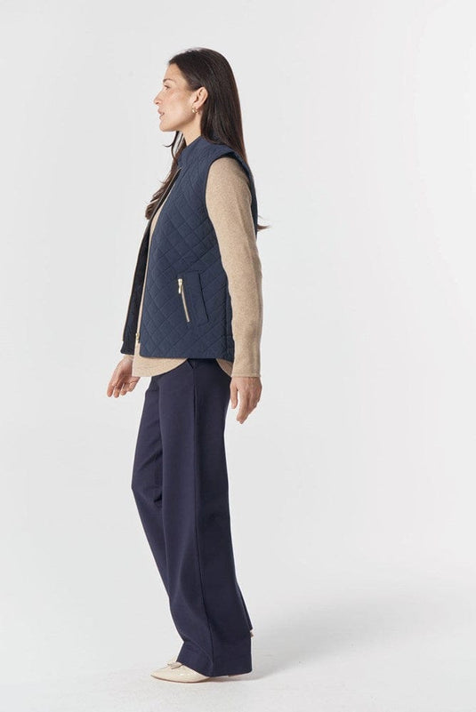 Goondiwindi Cotton Heritage Quilted Vest - Navy