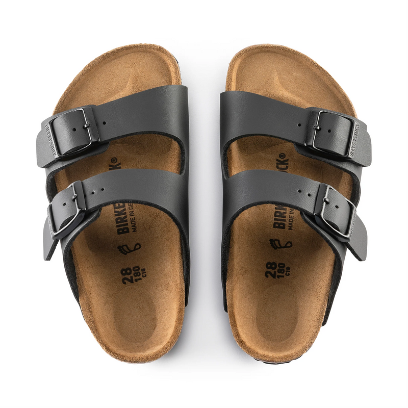 Load image into Gallery viewer, Birkenstock Kids Arizona Black Birko-Flor
