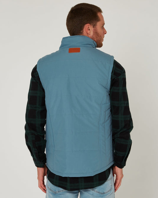 Pilbara Collection Mens Vest - Bluestone