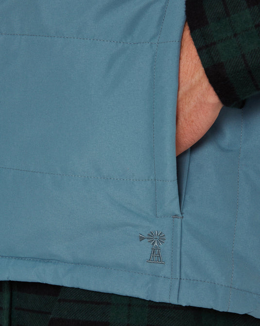 Pilbara Collection Mens Vest - Bluestone