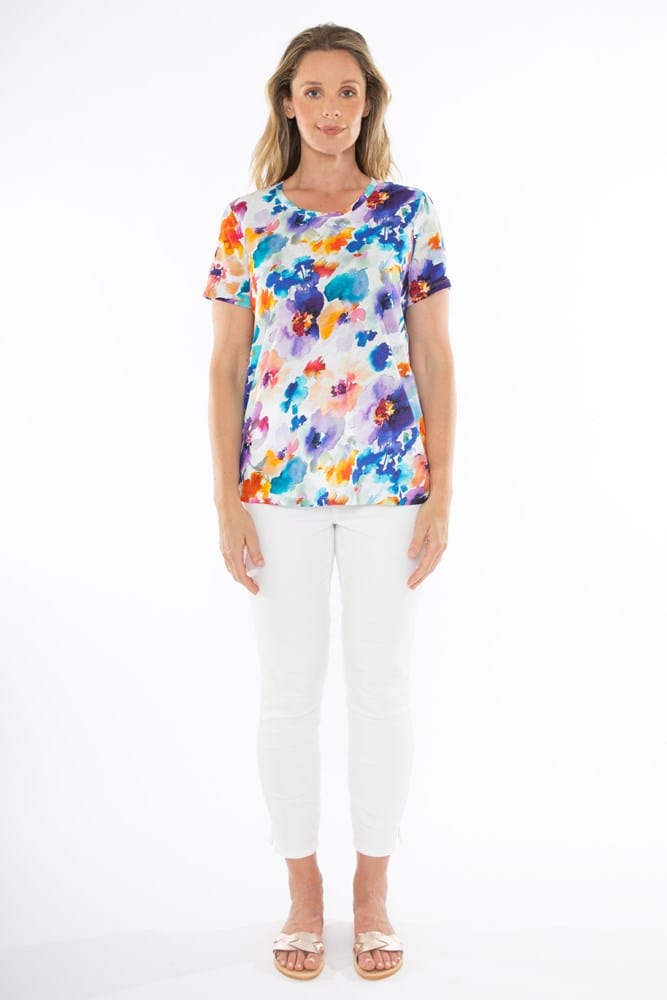 Load image into Gallery viewer, Jump Womens Santorini Bloom Top
