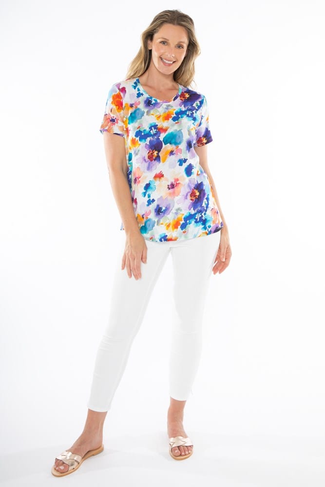 Load image into Gallery viewer, Jump Womens Santorini Bloom Top
