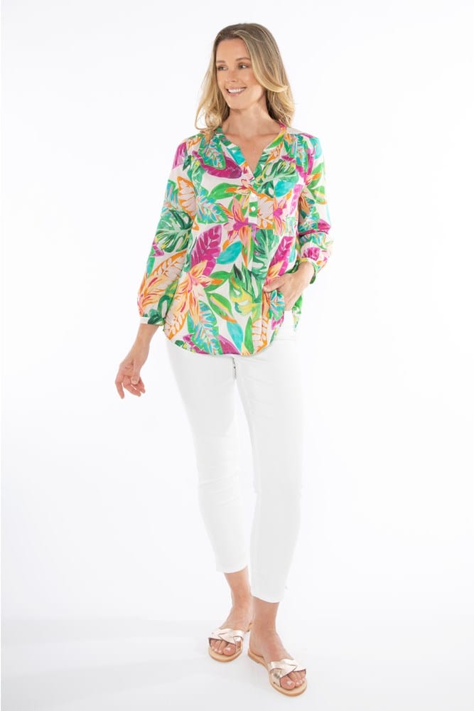 Load image into Gallery viewer, Jump Womens Tropicana Voile Top
