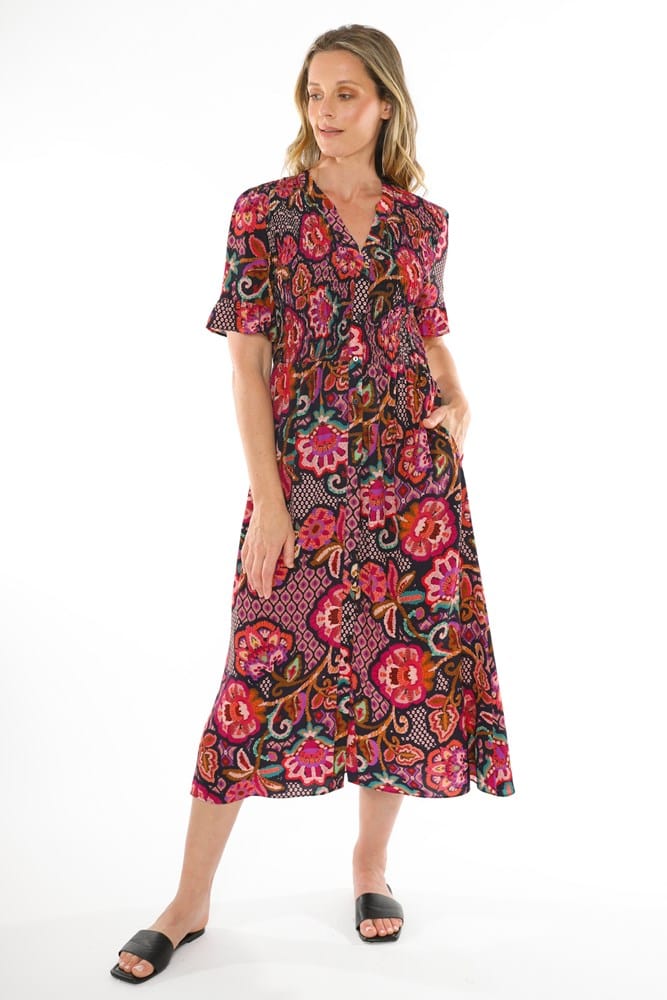 Load image into Gallery viewer, jump Womens Vibrant Tapestry Dress
