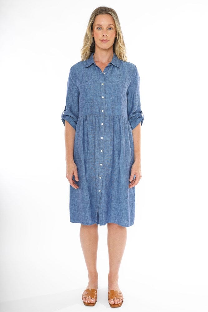 Load image into Gallery viewer, Jump Womens 2 PKT Linen Dress
