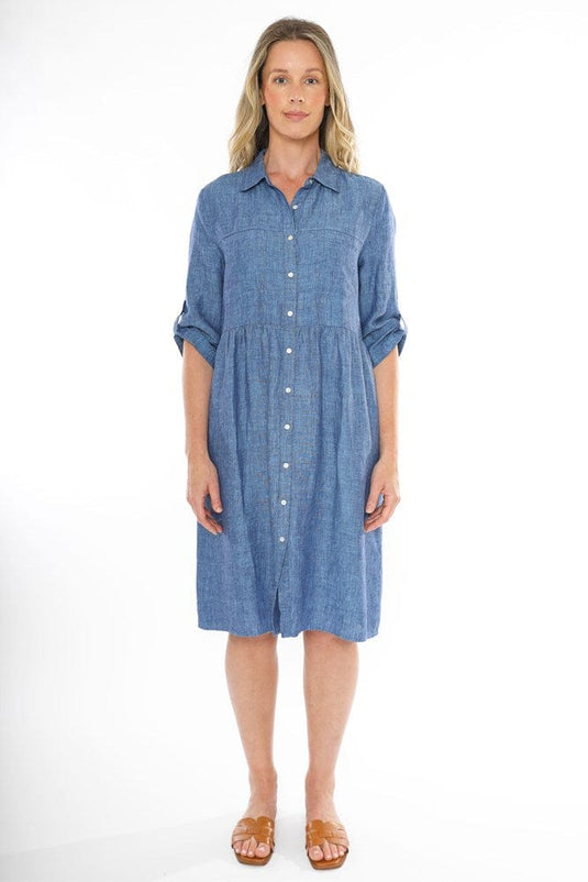 Jump Womens 2 PKT Linen Dress