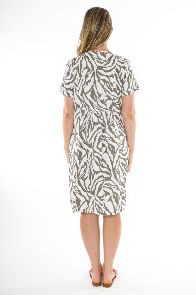 Load image into Gallery viewer, Jump Womens Zebra Pattern Dress
