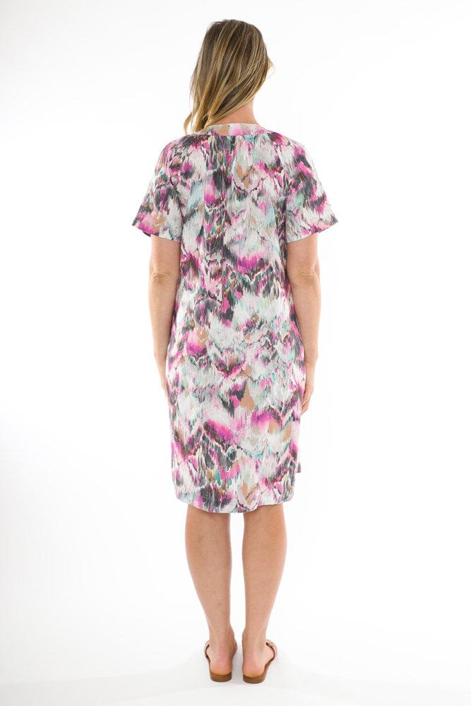 Load image into Gallery viewer, Jump Womens Abstract Ikat Dress
