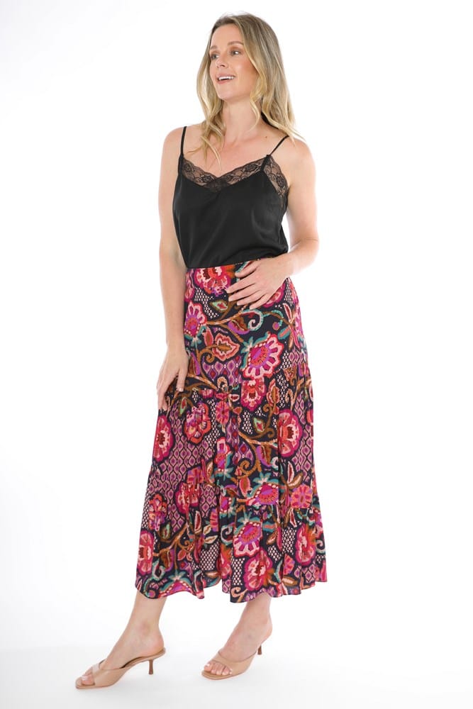 Load image into Gallery viewer, Jump Women Vibrant Tapestry Skirt
