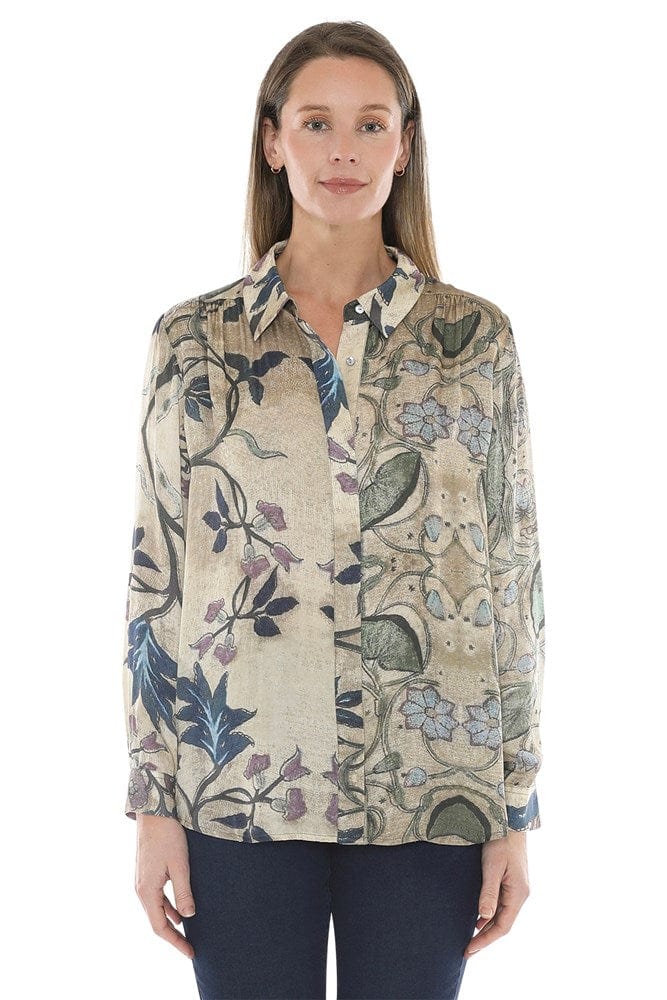 Load image into Gallery viewer, Jump Womens Vintage Floral Shirt
