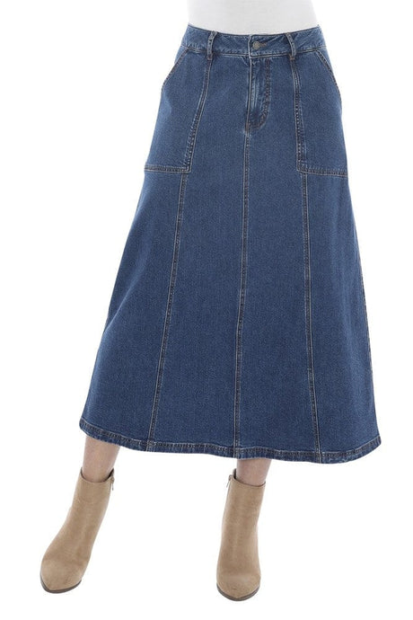 Jump Womens Denim Panel Skirt