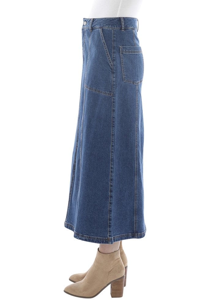 Load image into Gallery viewer, Jump Womens Denim Panel Skirt
