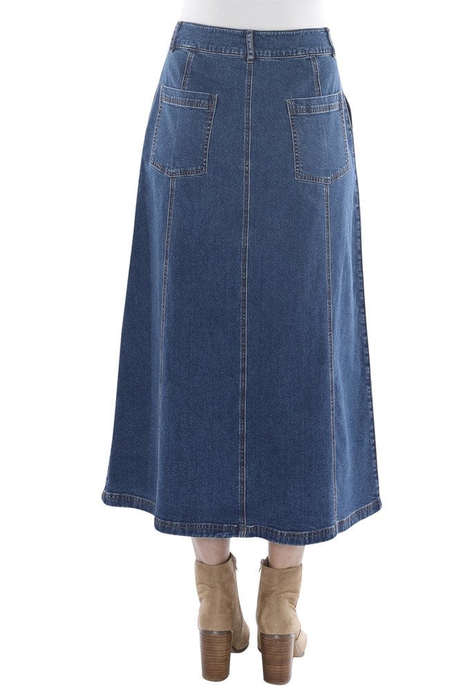 Load image into Gallery viewer, Jump Womens Denim Panel Skirt
