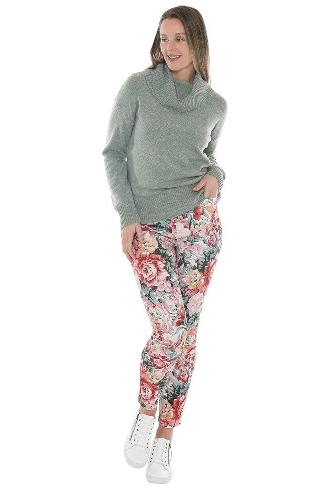 Load image into Gallery viewer, Jump Womens Rose Tapestry Pant
